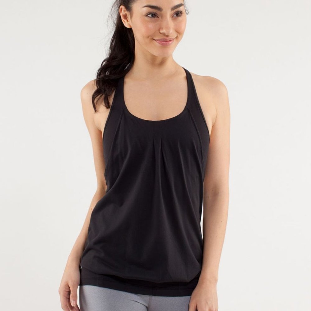 Lululemon Practice Freely Tank, Black, Size 6